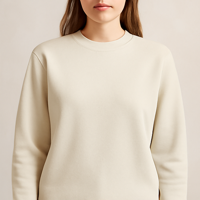 Sweat appliqué coeurs - femme