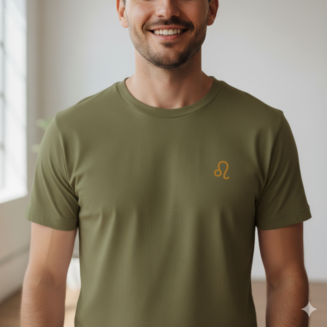 T-shirt brodé- signe astrologique – Homme