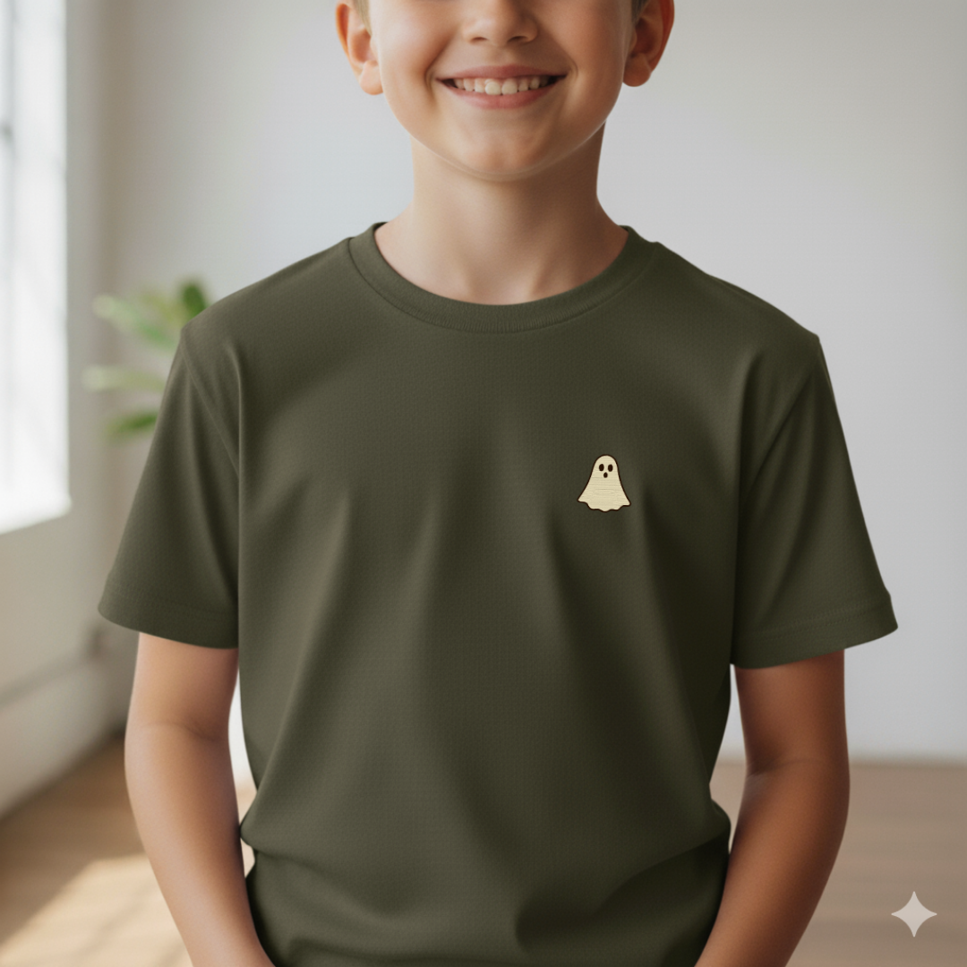 T-shirt brodé - halloween – Garçon