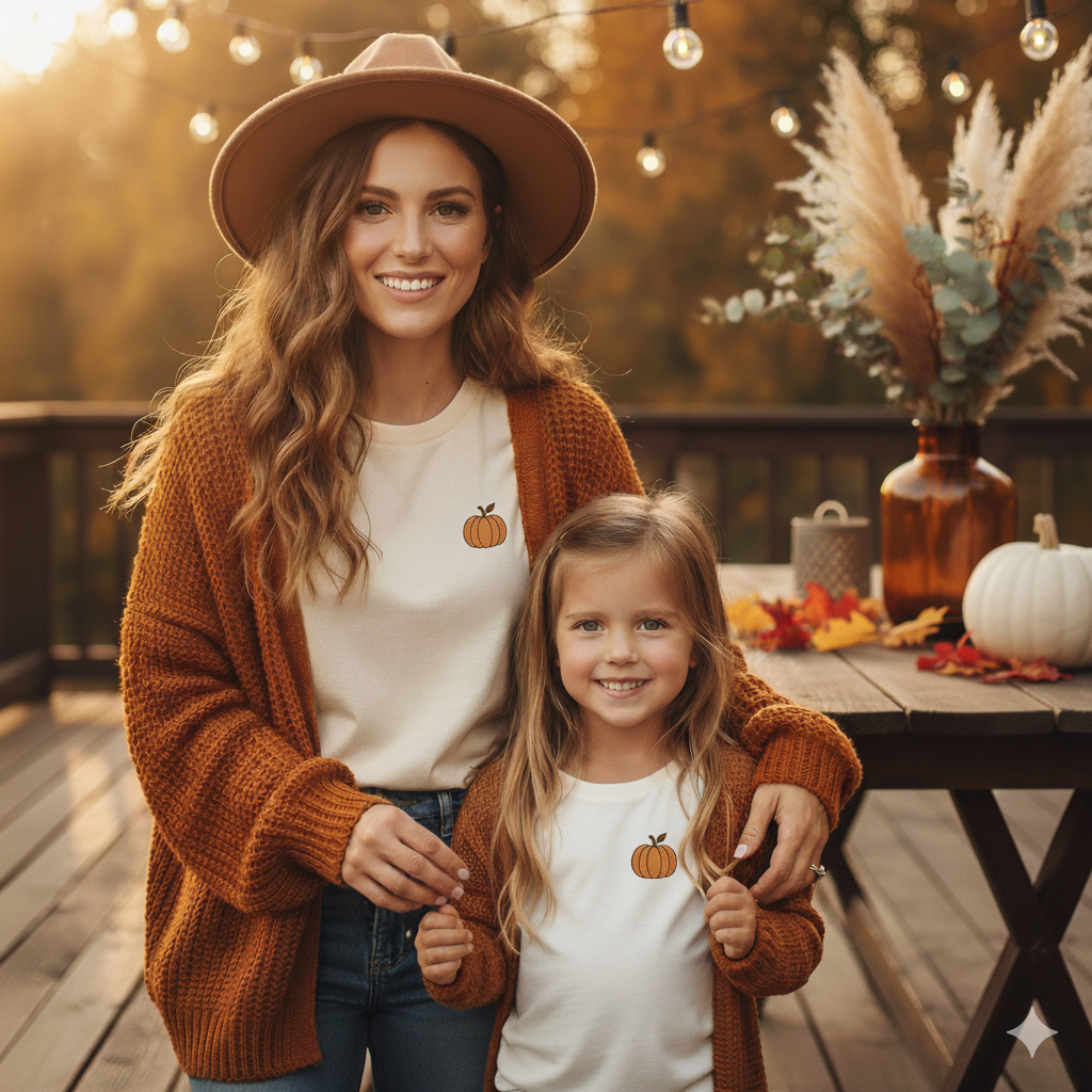 T-shirt brodé - halloween – Fille